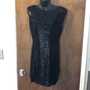 Alice and Olivia tiger print sequin dress.